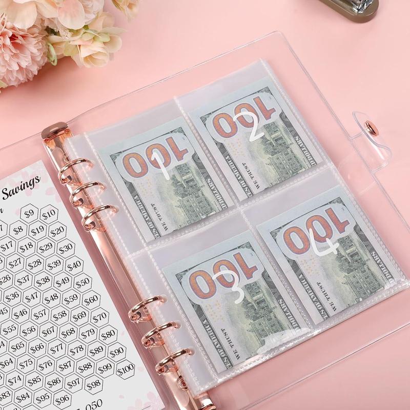 2026 Money-Saving Challenge Binder - Budget Binder with Cash Envelopes, Savings Challenge Planner, Savings Challenge Book for Home & Office - Ideal New Year & Valentine's Day Gift