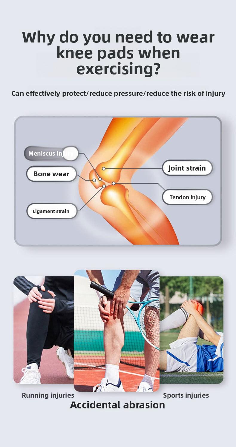 Professional outdoor sports compression strap knee brace for hiking, cycling, running, non-slip nylon knee and leg protector