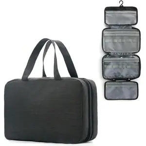 Travel Toiletry Bag - Hanging Toiletry Bag for Women & Men, Makeup Bag/Big Comparment, Waterproof for Travel Accessories, Travel Essentials