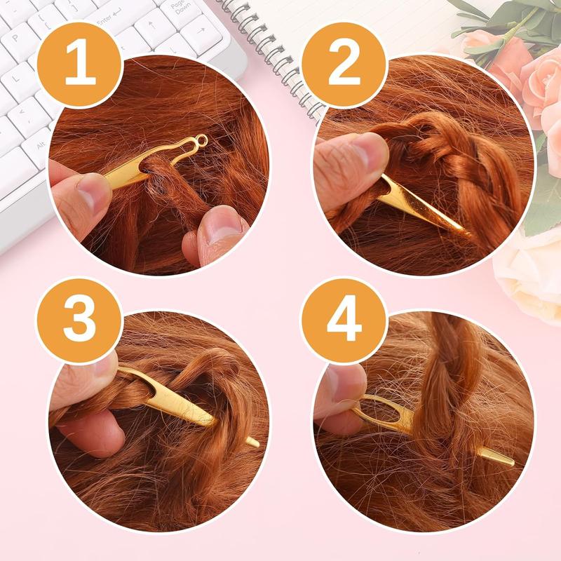 6 count Interlocking Tool for , Interlocking Dreadlock Tool, Sisterlock Retighten Tool, Crochet  for Maintaining Your Dreadlocks Hair Extensions Styling Tools