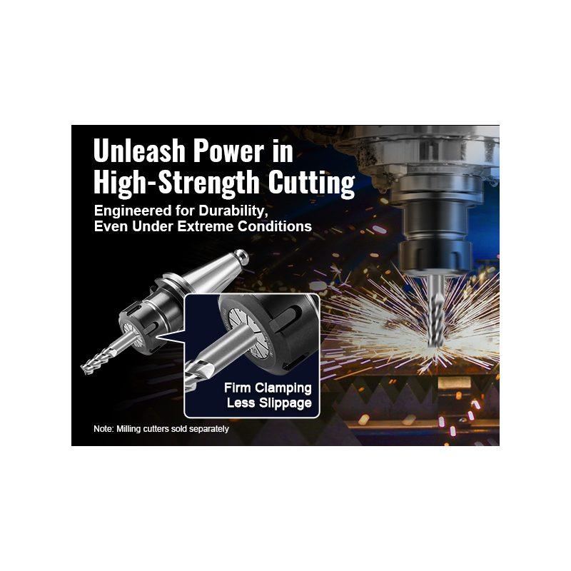 VEVOR CAT40 Collet Holder ER 16/32 Collet Set, 35 PCs, SLN FMB ER16/32 APU Tool Holders Spring Steel Collet Chucks with 10 Pull Studs and 3 Wrenches, for Milling Machine Drill Presses Boring Machine VEVOR CAT40 Collet Holder ER 16/32 Collet Set, 35 PCs, SLN FMB ER16/32 APU Tool Holders Spring Steel Collet Chucks with 10 Pull Studs and 3 Wrenches, for Milling Machine Drill Presses Boring Machine