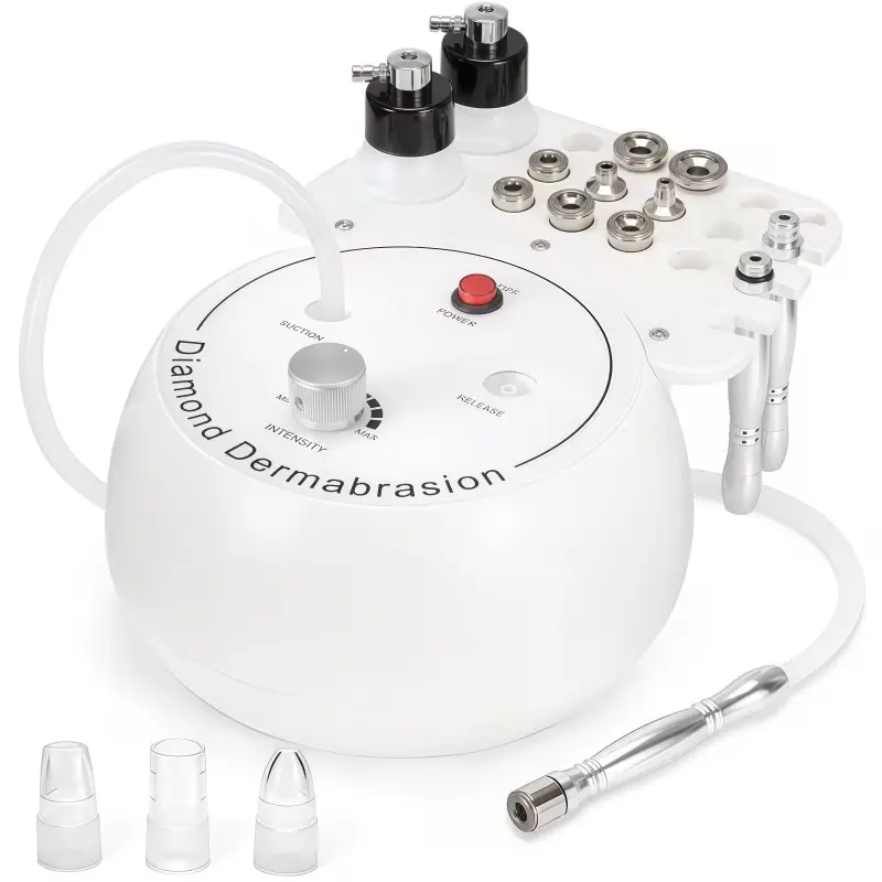 Three-In-One Microdermabrasion Device, Negative Pressure Spray Facial Care Instrument, Professional Beauty Tool for Men and Women