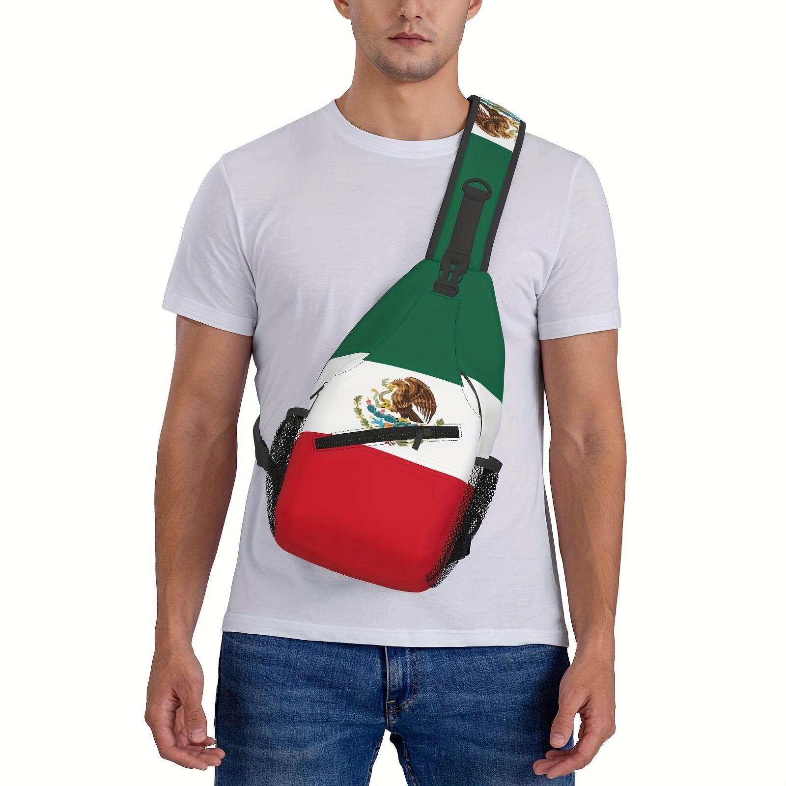 Crossbody Chest  Hiking  Mexican Flag Shoulder  Folding Large Capacity Fashion Durable Can Be Used for Shopping, Work, Leisure Travel Beach  Fishing  Travel Additions Must Have  for School Back Christmas Gifts bag backpack