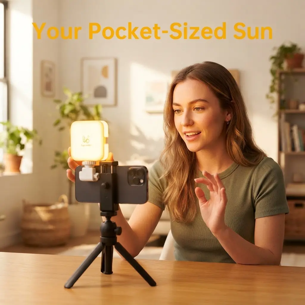 Three-color temperature mini photography light set, square soft light, pocket-sized fill light, dimmable