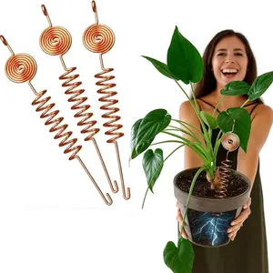 3-Piece Copper Garden Antenna Kit, Thick 10 Gauge 99% Copper Wire, Plant Growth Support, Vegetable Garden, Electronic Planting Tools