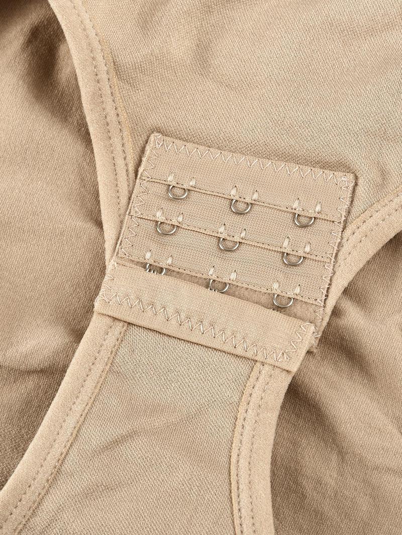 Women's Solid Backless Shapewear Cami Bodysuit, Seamless Tummy Control Shaper, Shapewear Tummy Control Fajas Para Mujer, Highwaist Girdle, Ladies Summer Shapewear Clothes