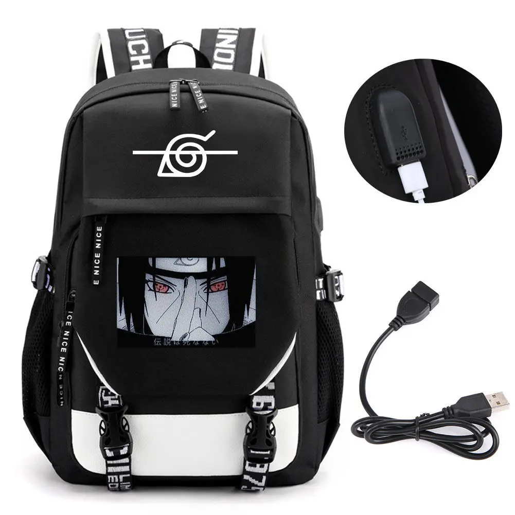 Ninja Anime Style Backpack, Graphic Print Large Capacity Student School Bag, Laptop Travel Backpack for Kids Teens, Unisex Daypack