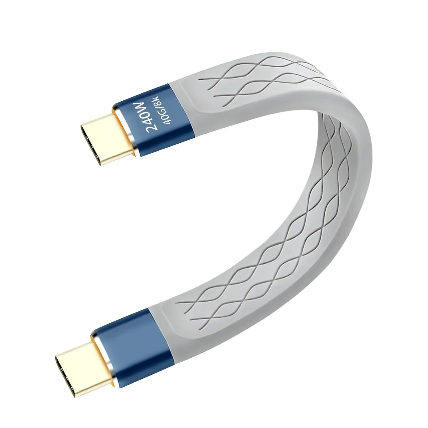 240W PD3.1 & 40Gbps USB4 5 Inch USB C to USB C , 8K Video Short USB C , Compatible with MacBook,  15/16, iPad for