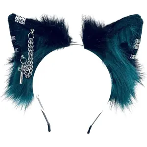 Cat Cosplay Ears Cat Ears Headbands Clips Accessories Punk Gothic Cross EK1-EK11