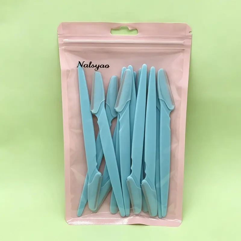 12pcs/Set Sharp Eyebrow Razors | Smooth & Sharp Blade for Effortless Trimming, Precisely Shapes Natural Perfect Brows