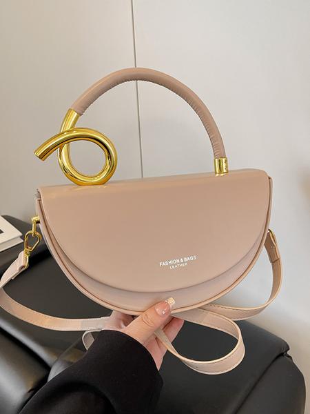 Women's Fashionable Solid Color Handbag, Casual Versatile Crossbody Bag for Daily Commuting, Stylish High-end Commuter Bag for Party and Shopping