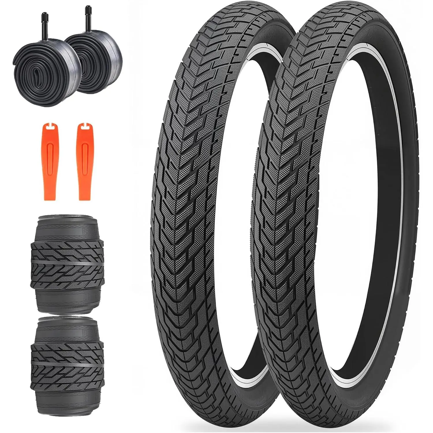 20 x 2.35 inch   Tire Colorful Anti - Slip Foldable   Terrain with Levers for BMX Mountain Folding