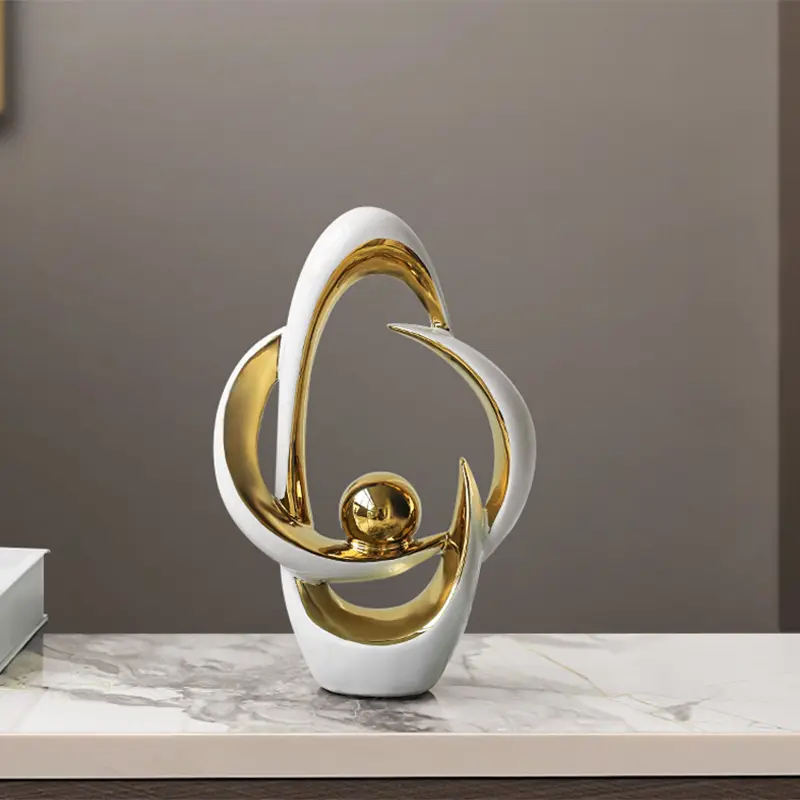 Nordic Style Luxury Art Ornament, Modern Desktop Centerpiece, Coffee Table, Bookshelf, Office Decor, Creative Design, Lucky Symbol