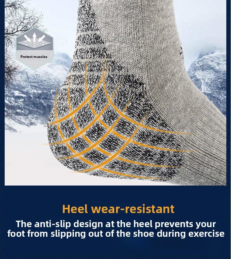 Quick Dry Moisture Wicking Cushioned Outdoor Hiking Socks – Unisex, Terry Bottom, Breathable for Walking & Sports