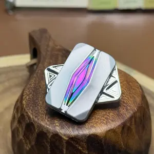Edc Metal Slider Stress Relief Toy, Magnetic Infinite Flip Fidget, Unisex Finger Fun for Teens and Adults, Relieves Study and Work Pressure