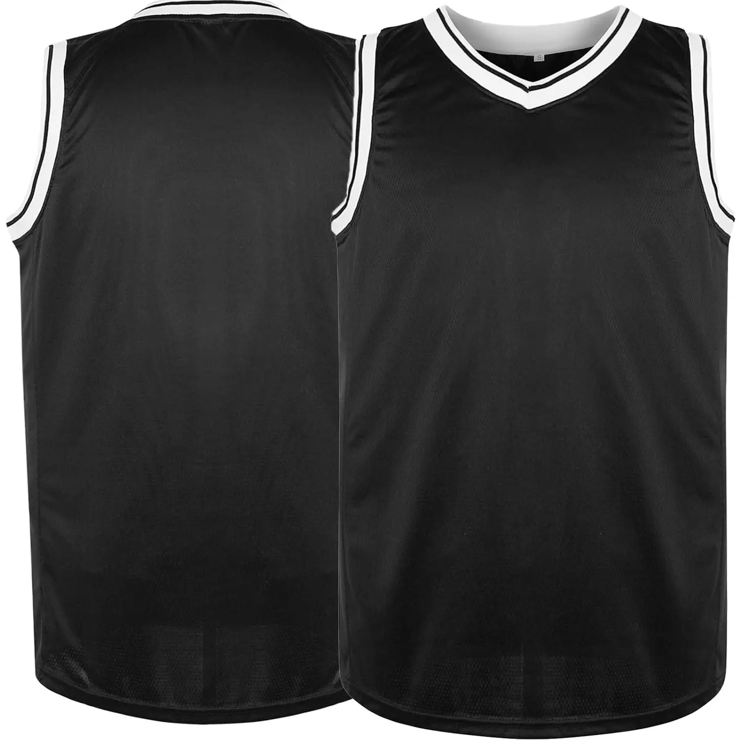 Blank Basketball Jersey, Men's Mesh Athletic Reversible Sports Shirts S-3XL