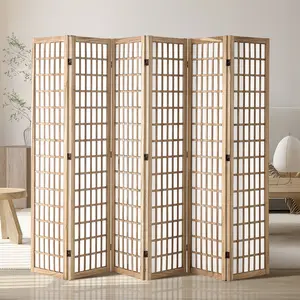 【DealsForYouDays】VEVOR Room Divider, 6 Panel Japanese Room Divider, Wood Folding Privacy Screen Indoor, Japanese Partition Dividers Portable Decoration Screens, for Room Separation Home Office Restaurant Bedroom