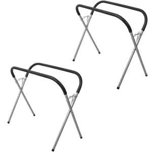2pack 750 Lbs Adjustable Heavy Duty Work Stand, Padded Folding Work Stand,Automotive Fender Stand for Garages, Repair Shops, and DIY,Heavy-Duty Bumper Stand