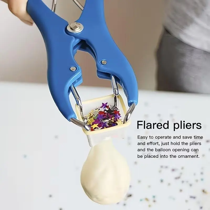 Stop Popping Bobo Balloons, Multi-Use Expanding Pliers, Fill Confetti Into Latex Balloons Easily, Metal Material, Party Supplies