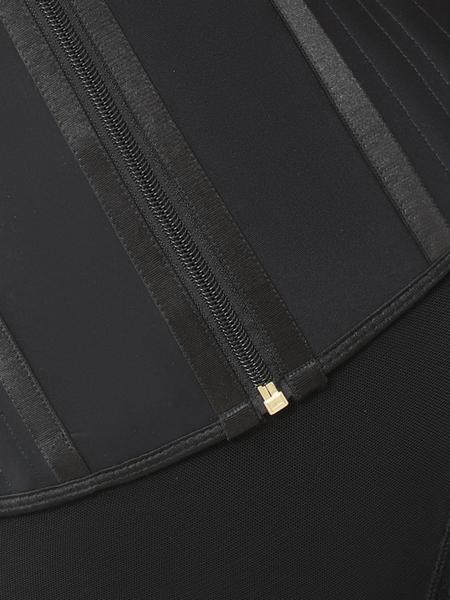 Women's Adjustable Hook & Eye Closure Zipper Waist Trainer, High Stretch Tummy Control Shaper, Waist Cincher for Postpartum Recovery, Shapewear for Women