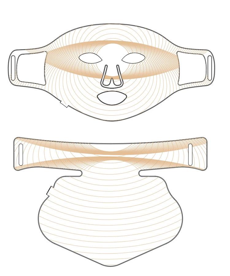 Manufacturer Customizable Facial Red Led Mask Beauty 4 Color Infrared Led Light Therapy Photon Face Silicone Mask
