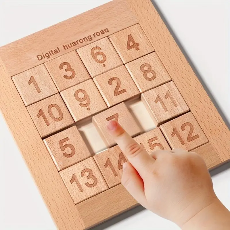 Unisex Wooden Numbered Magic Cube - 3-4 Years Kids' Educational Tool, Classic Novelty Thinking Trainer, Alphabet & Number Learning Toy, Kids Alphabet & Number Toys