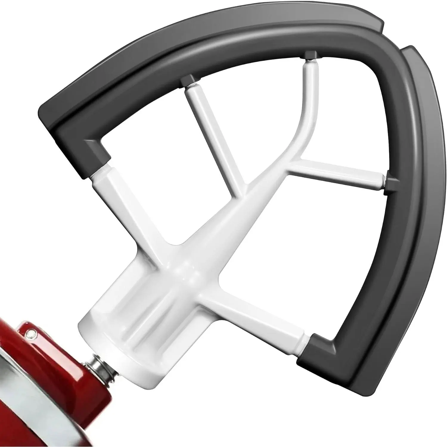 Flex Beater Paddle for 4.5/5 Qt Tilt-Stand Mixers - Flexible Edges Bowl Scraper, Auto-Scrape Action, Consistent Smooth Results, Effortless Cleaning, KitchenAid Accessories (Grey)
