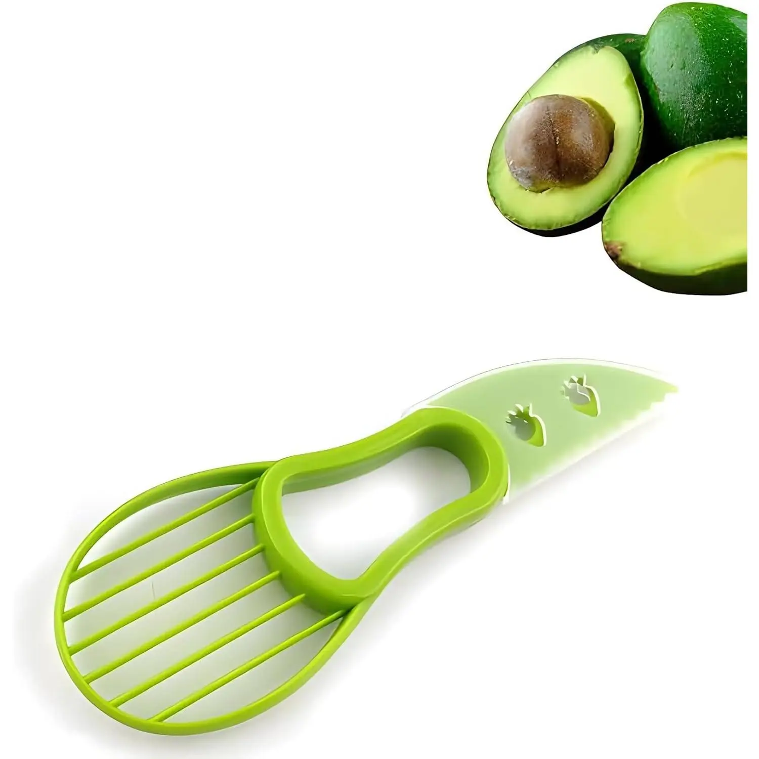 3 In 1 Avocado Peeler Slicer Tool - Avocado Slicer - Avocado Cutter and Scooper for Fruits & Vegetable - Avocado Pitter