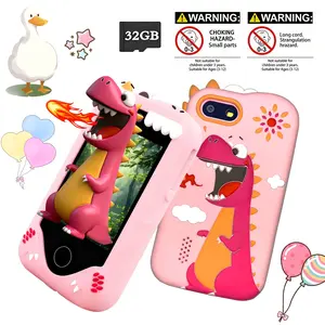 Children’s Puzzle Toy Phone, 2.8-Inch Touch Display, Rich Early Education Games, Soft Silicone Shell, Nice Surprise Gift For Boys And Girls Ages 3-12