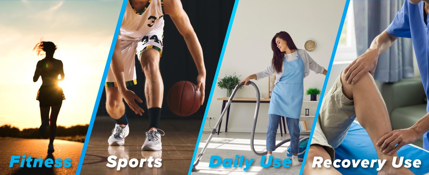 UGEM Legs Orthopedic Brace Compression Support Sleeve for Swelling Sprain Plantar Fasciitis Arthritis Tendinitis 20-30 mmHg Anti-Slip 3D Knitting