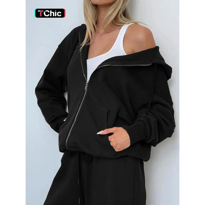 Women Fall Winter Long Sleeve Hoodie & Pants 2 Piece Set Casual Ladies Sweatsuit Daily Outfit Tracksuit