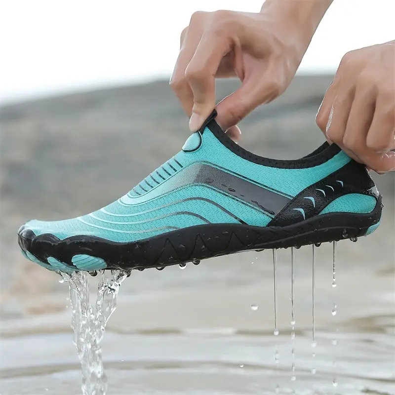 Breathable Water Aqua Shoes, Unisex Slip-On Barefoot Design for Comfortable Beach Play, Wading, and Fishing, Swim Shoes, Sporty Water Shoes