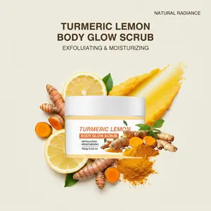 100ml Turmeric Body Exfoliating Body Scrub, Mild Moisturizing Skin Care for Indoor Fitness & Daily Leisure, Deep Hydrate to Nourish & Smooth Rough Body Skin