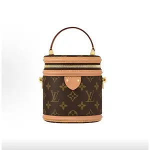 Pre-owned Louis Vuitton Nano Cannes Monogram Cylinder Handbag Shoulder Bag Chip Version