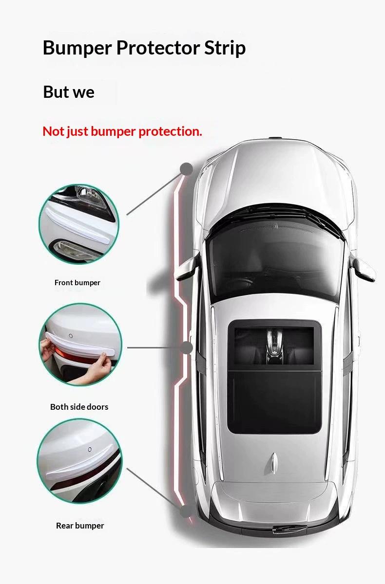 Upgraded car bumper anti-collision strip, anti-scratch strip, widened rear trunk, front and rear bumper anti-scratch and anti-scrape strip, thickened