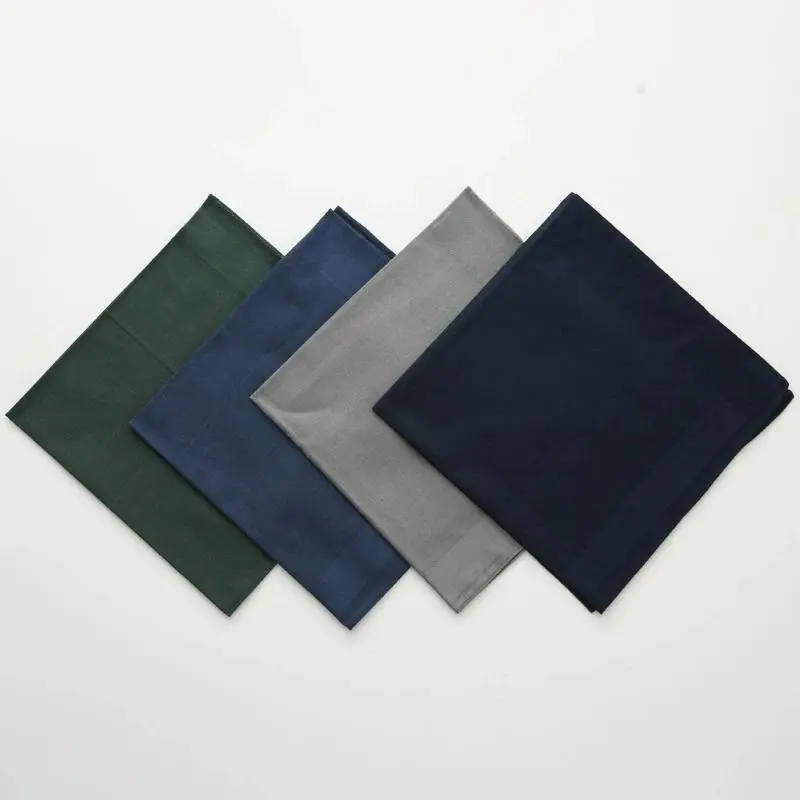 N5KF Stylish Pocket Handkerchief Color Hankies 16x16inch Large Bandana