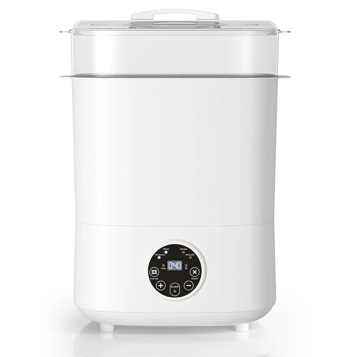 5-in-1 Large Capacity Baby Bottle Electric Steam Sterilizer and Dryer, 2-Layer Compact Sanitizer for Bottles, Pacifiers, Pump Parts(Gift)