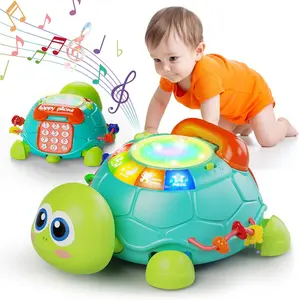 Baby Toys 6 to 12 Months, Tummy Time Toy  12-18 Months, Musical Turtle Crawling Toys with Light & Sound, Birthday Gift Early Educational Toy  Baby Infant 6 7 8 9 10 Months 1 2 Year Old