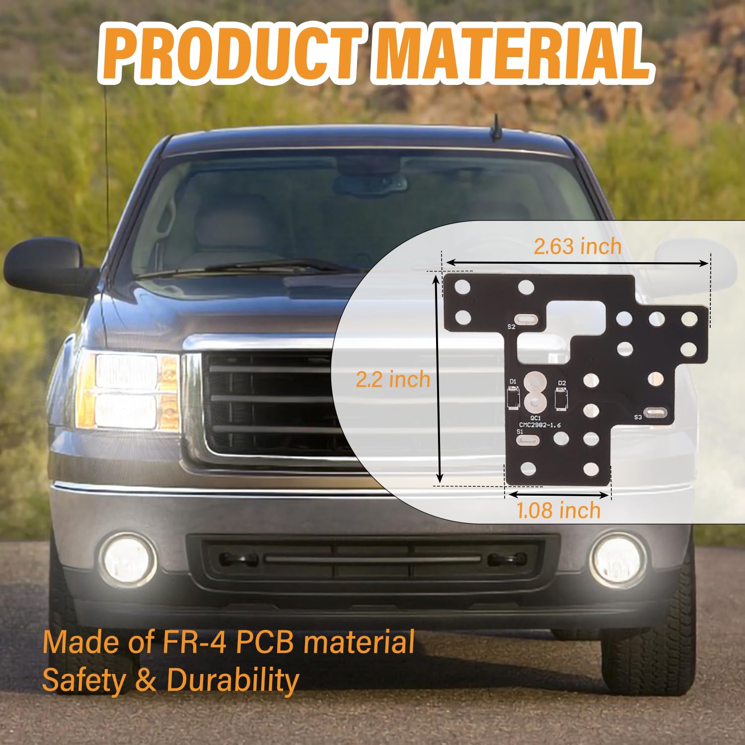 Lights Module 6 High Mod, for GM Low Beams High Beams & DRL Light On Simultaneously Compatible with 2003-2007 Chevy Silverado GMC Sierra 1500/2500/3500 Classic