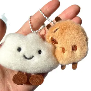 Soft Fluffy Plush Hanging Pouches with Tiny Cute Stuffed Animal Charms, Whimsical Cartoon Style, 5/10/20/30 Bulk Packs, Warm Favor Gifts for Valentine, Birthdays & All Holiday Celebrations
