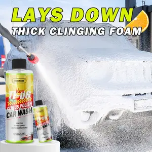 Citrus Scented Concentrated Car Wash Liquid, High Foam Neutral Formula, Deep Cleaning Care for Home Use or Auto Salon