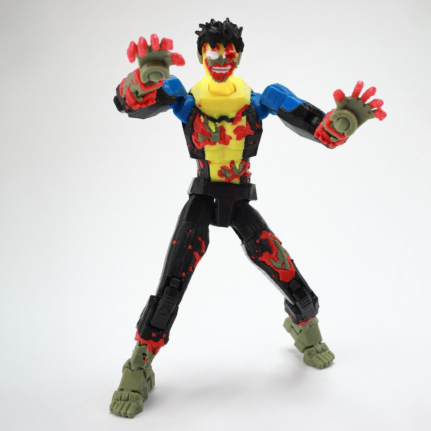 In Stock New 3D Printed Invincible T13 Dummy 13 Action Figure Multi-Jointed Movable Shapeshift Superhero Model Toy