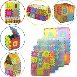 36pcs/set Foam Puzzle Play Mat Interlocking EVA Floor Tiles with Alphabet and Numbers Random Color Interlocking Mats