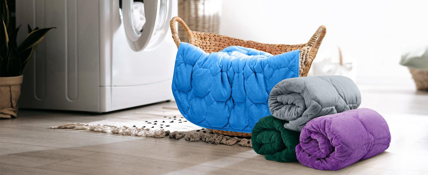 Weighted Lap Blanket 7lbs, Cozy Luxury Crystal Weighted Blanket for Adults, Small Weighted Blanket for Relaxation, Sleeping, Travel, Grey, 29" x 24" : Home & Kitchen