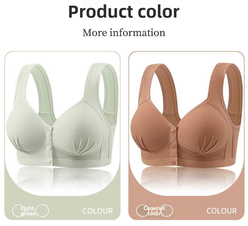 Supportive Seamless Front Closure Nursing Bra For Women Plus Size Wireless Maternity Bralette Breathable Comfort Lingerie Adjustable Hook Underwear 6/3 Pack Mother's Day Gift -RR