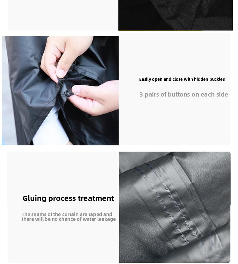 Multipurpose cape raincoat riding outdoor hiking waterproof cape breathable adult tactical poncho