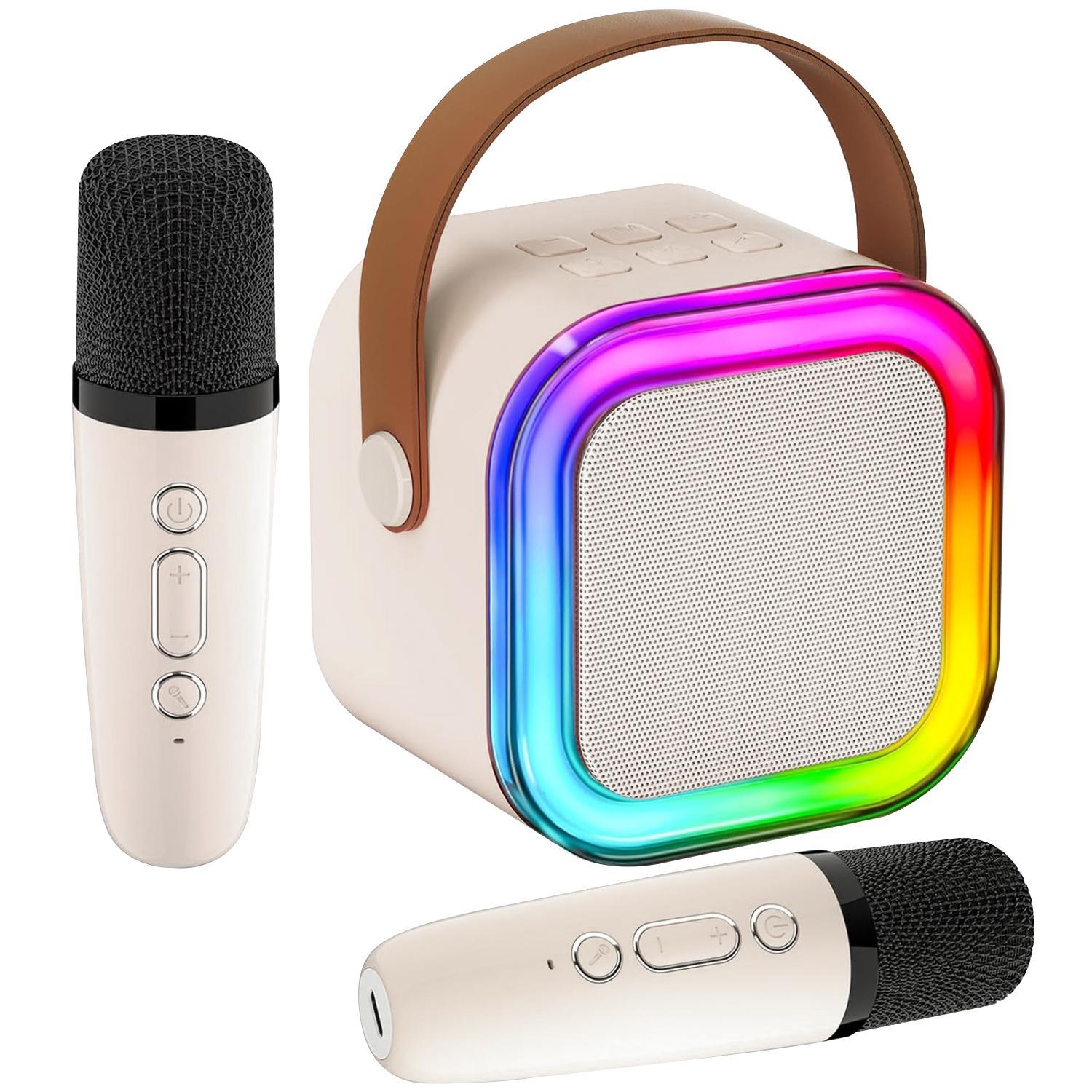 Portable Wireless Karaoke Machine for Adults and Kids, Rechargeable Battery, Handheld Speaker with Mic, Perfect for Parties and Gifts