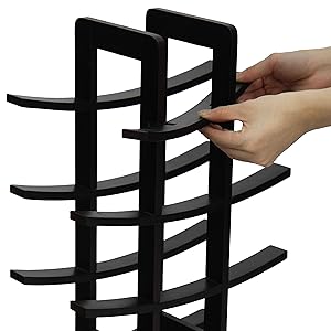 Bottle Bamboo Wine Rack, Dark Espresso