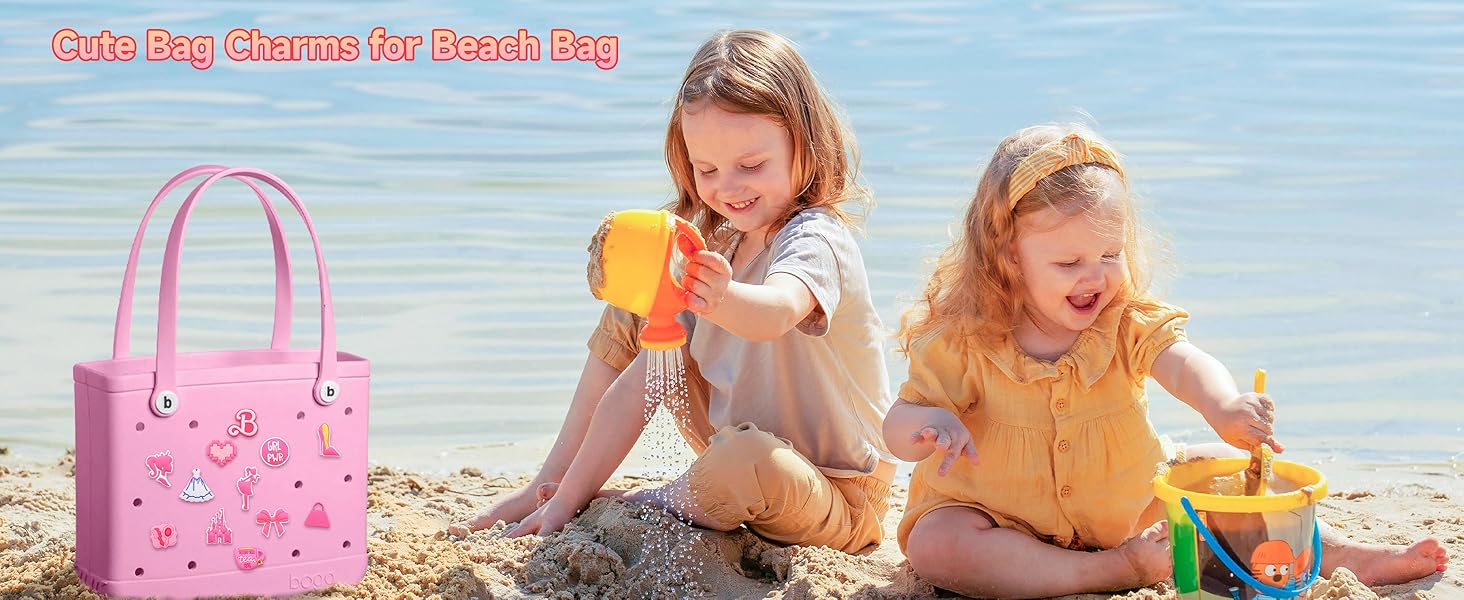 12pcs Charms for Shoe Charms or Bogg Bag, PVC Beach Charms for Simply Southern Totes, Insert Decorative for Shoe Charms or Handbag Beach Tote for Women diy  sandal decoration