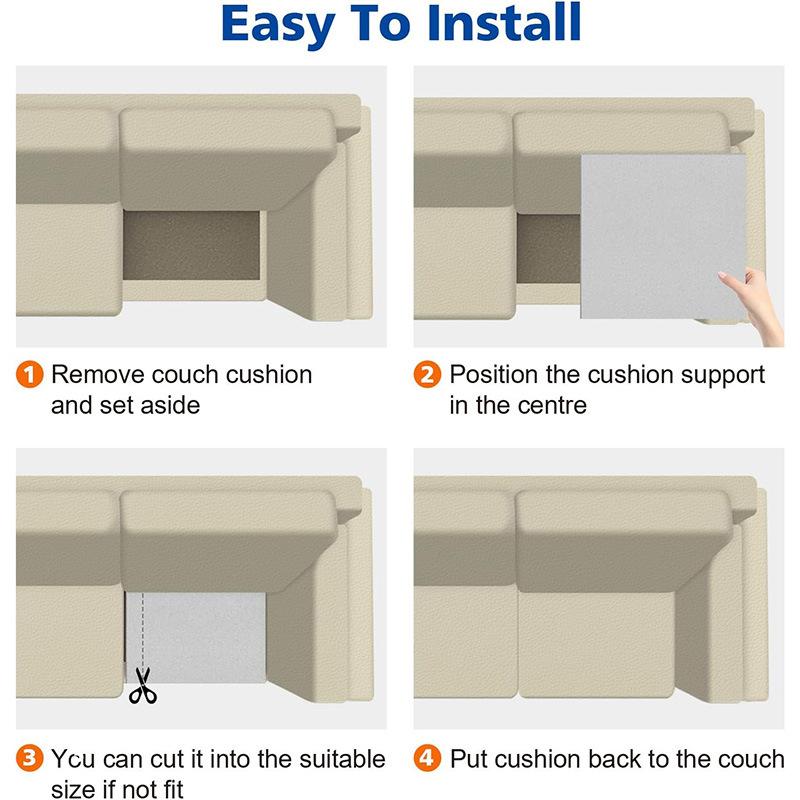 High-density foam cushion insert for sagging seats, curved seats, furniture repair, and sofa cushion insertion